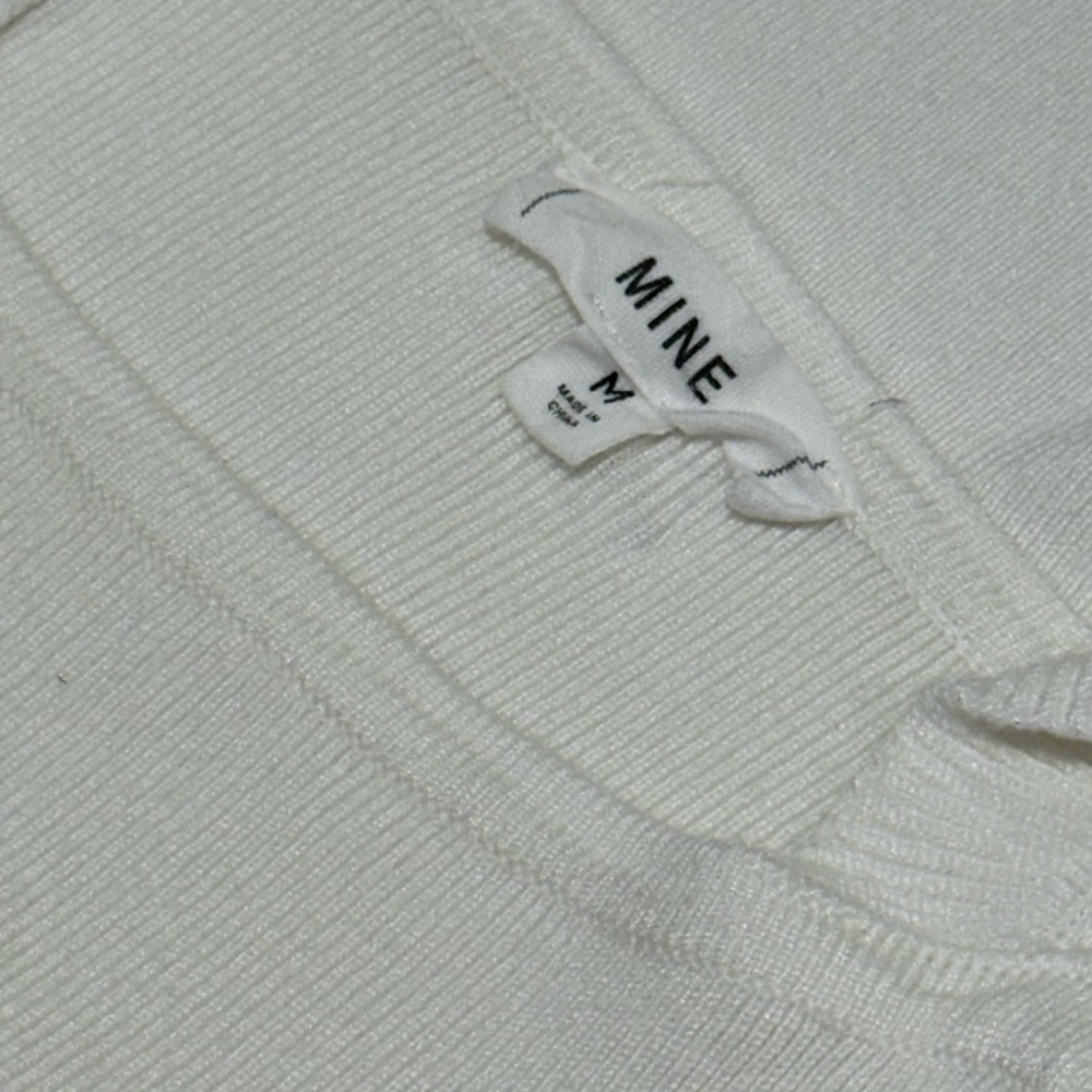 Mine. Soft White Ruffled Tank Top - Picture 2 of 6